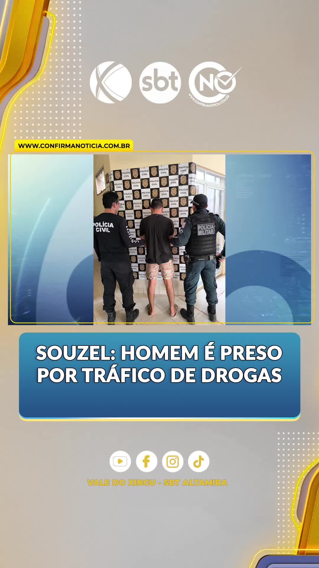 Um homem foi preso na cidade de Senador José Porfírio suspeito de está traficando drogas em uma residência. ➡ Siga @valedoxingusbt ✅ Acesse o maior portal de notícias do Xingu: www.confirmanoticia.com.br