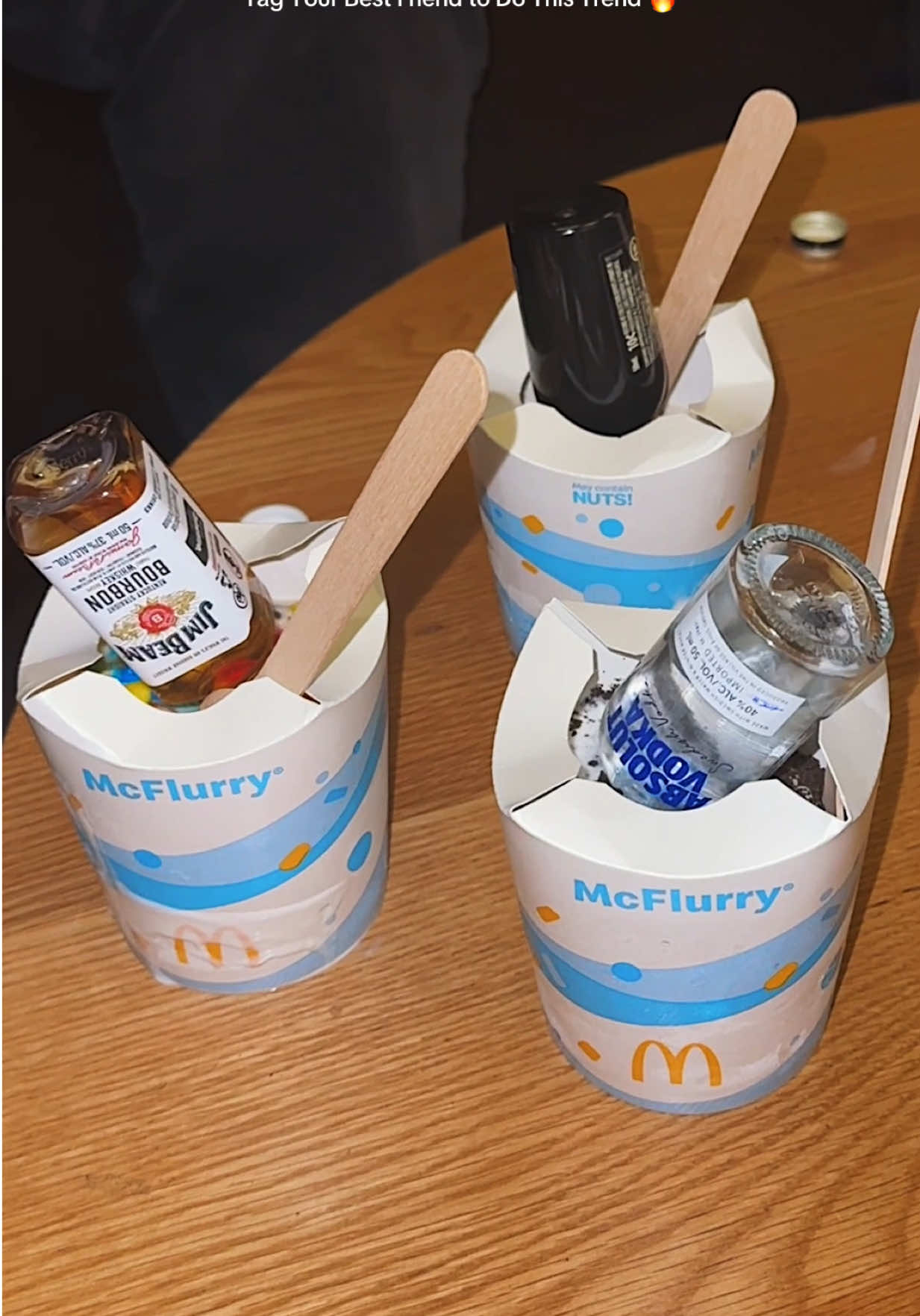 McFlurry alcohol 🍺  #fyp #viral #mcdonaldsccsing #relatable #bestie 