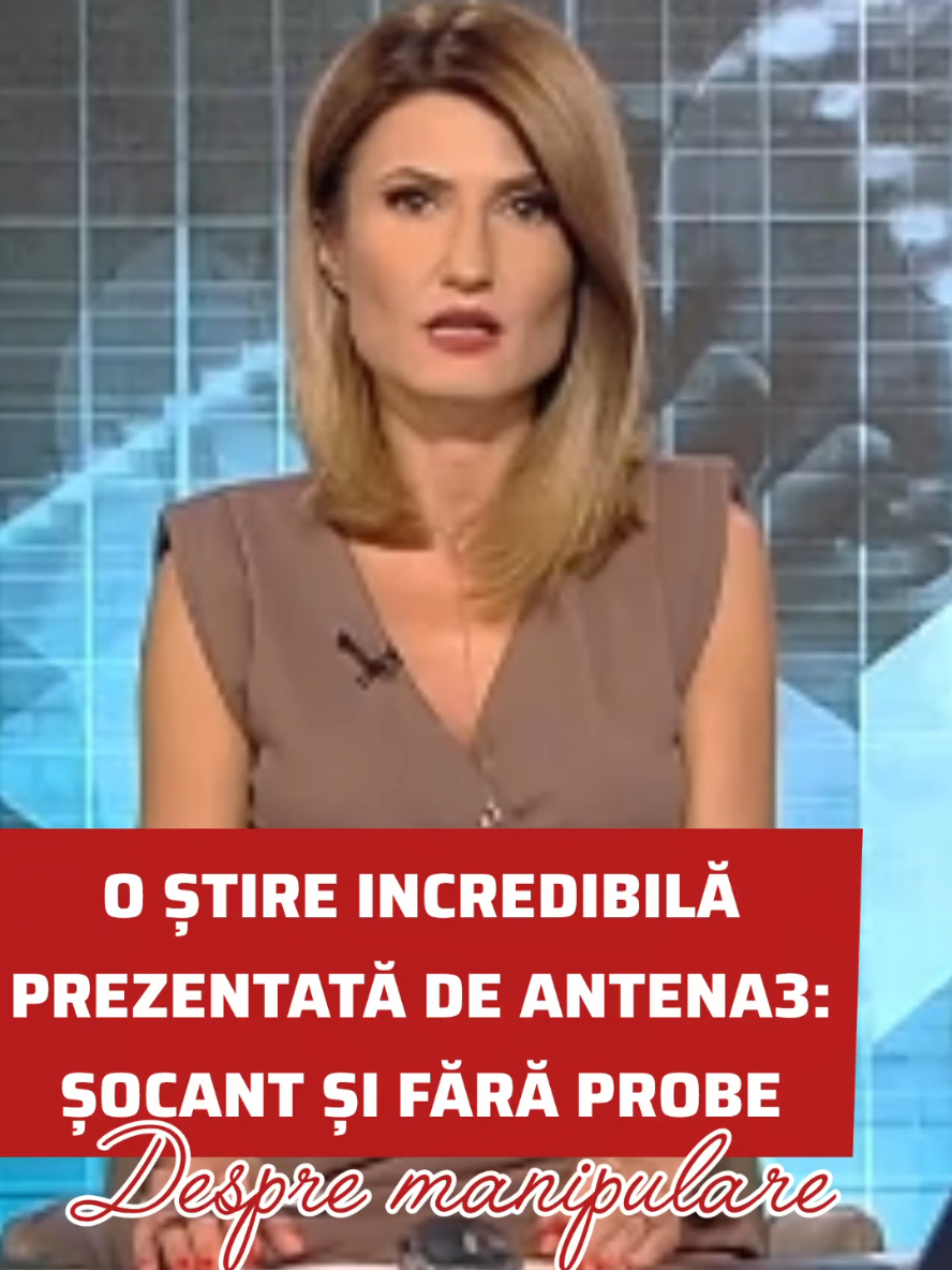 O știre fără probe prezentată ca adevăr. Așa se manipulează. 