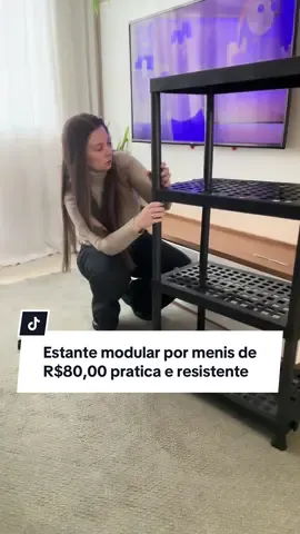 Pratica e resistente, perfeita para quem gosta de hma casa organizada!!!  #estantemodular #estante #organizacao #casaorganizada 
