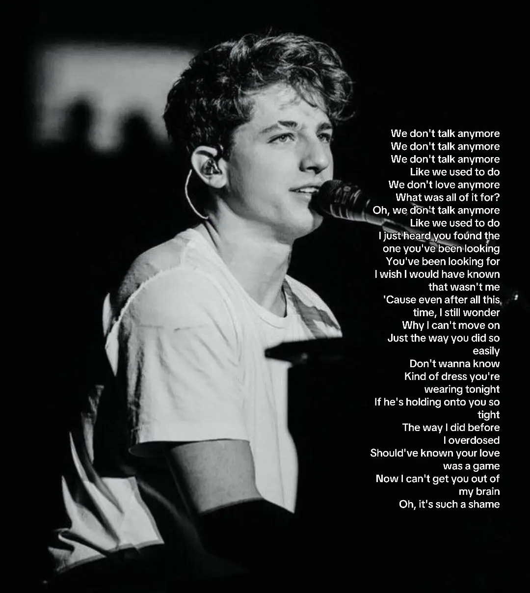 #fyp #charlieputh #lyrics #wedonttalkanymore 