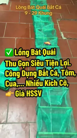 Lồng Bát Quái Thu Gọn Siêu Tiện Lợi. Công Dụng Bắt Cá, Tôm, Cua,… Nhiều Kích Cỡ, Giá HSSV #diepfishing #l#longbatquail#longbatcal#longbatquaibatcangucbatca 