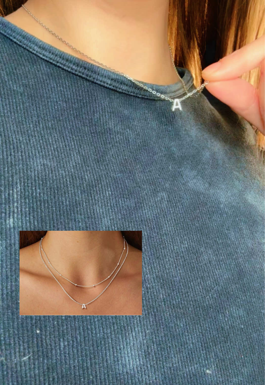 Obsessed with this dainty ‘A’ necklace from Pro Silver ✨ Lightweight, everyday wear, and the perfect little touch of personalized sparkle . Linked on my Amazon store front 🫶🏻 #ad #amazonfinds #jewlery #accessories #fyp 
