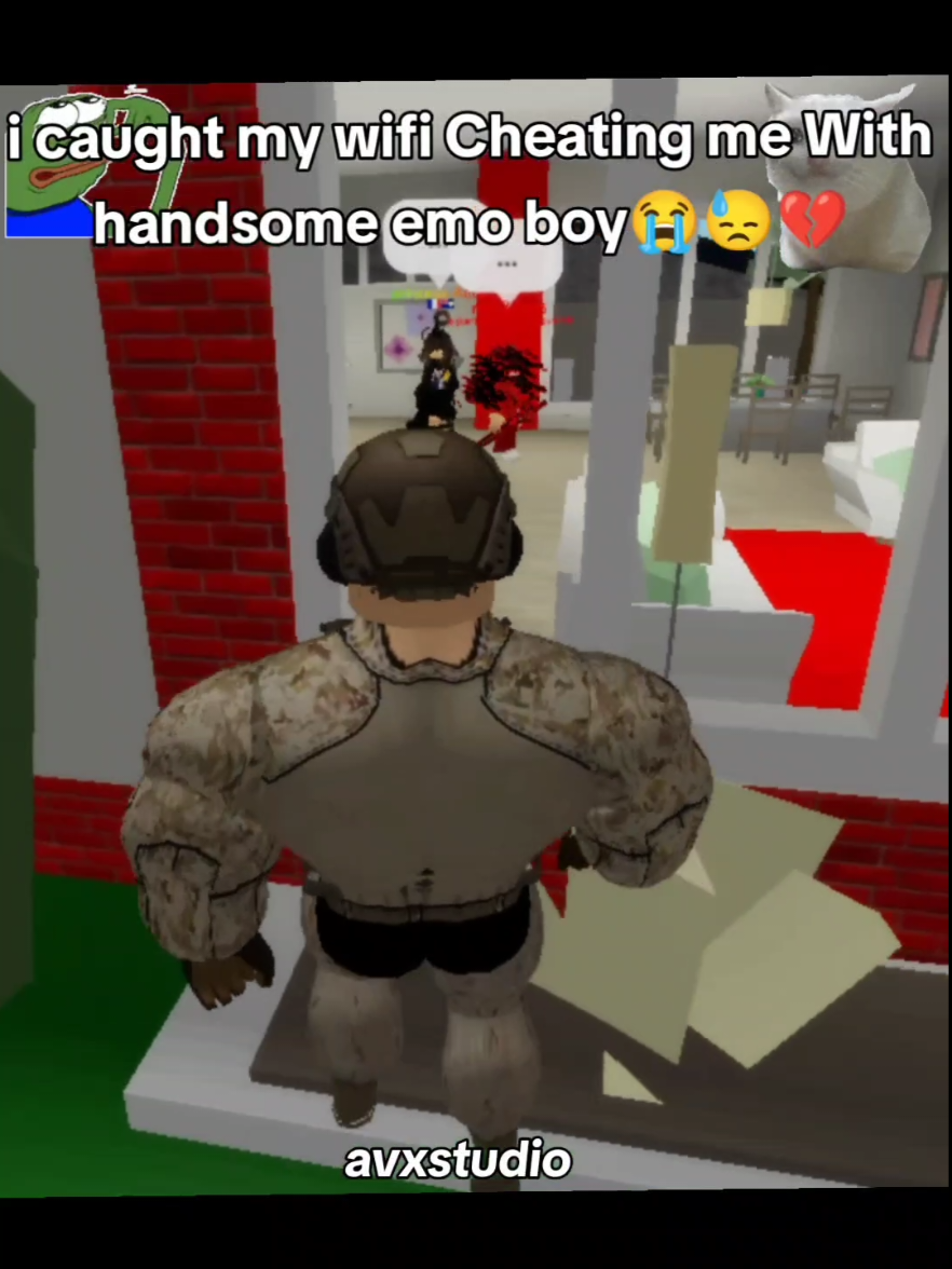 I caught my wifi Cheating me again 😭😓💔..... #roblox #brookhaven #sad #heartbroken #blowthisup         