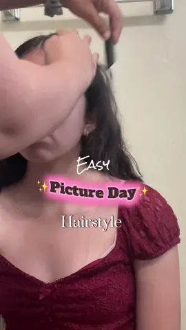 Easy Hairstyle for 7th Grade Picture Day 📸 🎀 she wanted a simple hairstyle this year half up half down with some waves💕  @SuavecitoPomade  @TYMO BEAUTY US  peinado fácil para niñas, easy hairstyle for girls  Middle School Picture Day Hairstyles Hair Ideas Hairstyle Inspo  #hairstyle #hair #easyhairstyles #hairstyletutorial 