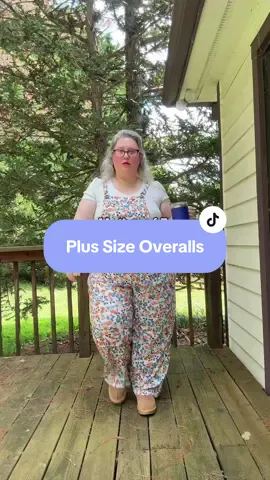 Soft& stretchy! These plus size overalls come in tons of colors and sell out fast. ✨ I’m a 20/22, 264 Lbs, and wearing the 2X — true to size or size up one for that baggy fit. 🔥 Don’t sleep on these! ☝🏻#plussizeoveralls #plussizejumpsuit #plussizefashion #tiktokshoplabordaysale #tiktokshopcreatorpicks plus size floral overalls, casual fall outfit ideas