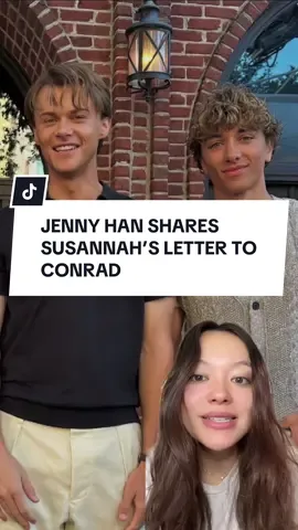 Jenny Han shares Susannah’s letter to Conrad #thesummeriturnedpretty #conrad #jennyhan #tiktokgemscontest 
