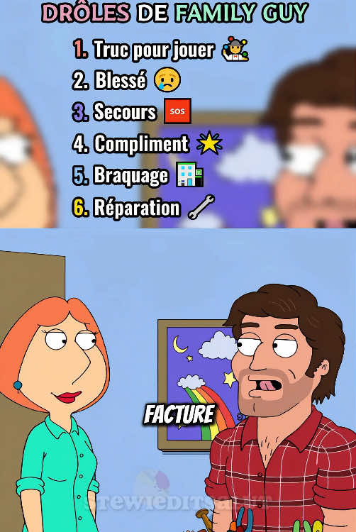 Classement Top5 Des Moments De Family Guy #familyguy #top #france🇫🇷 #fyp 