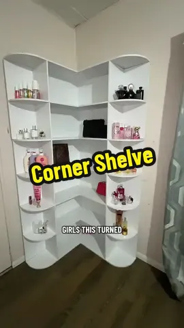 Super cute!! #bookshelf #cornershelf #closetorganization #pursecollection #closet 