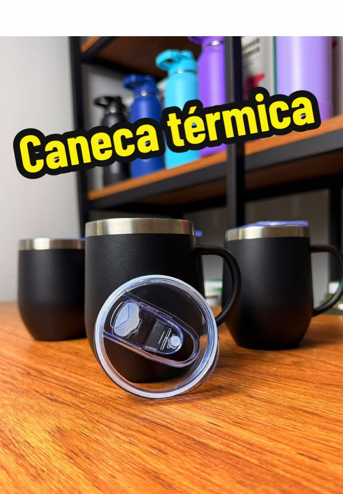 CANECA TÉRMICA COM ALÇA com capacidade de 350ml #canecatermica #copotermico #ranchodomaia 
