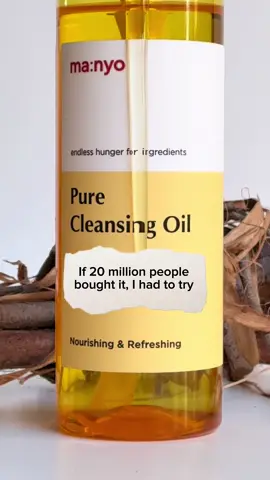 After trying this cleansing oil from @ma:nyo global , I can understand why it’s a bestseller in Korea!  🧡 Man:yo Pure Cleansing Oil is my go to daily cleanser, perfect for removing makeup, impurities, and even blackheads! It’s formulated using 14 natural plant-based oils, including Atgan oil, making it suitable for even sensitive skin like mine. After each use I feel more nourished and moisturized, thanks to its pH balancing properties. To apply I simply massage the oil on my face, then add water to emulsify it into a beautiful milky texture. I love using this oil both day and night for all my cleansing needs!  #manyo @Picky KBeauty #pickyreview #bestseller #cleansingoil #koreanskincare 