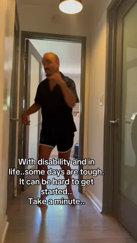 Some days you gotta take a minute and take on the day! Thanks for the inspiration  @Jesse Rosenthal   #disability #disabilityawareness #revolvingdoor #cerebralpalsy #fyp 