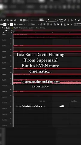 Most definitely one of my best projects yet🙏❤️ #superman #lastson #davidfleming #fyp #flstudio @Superman 