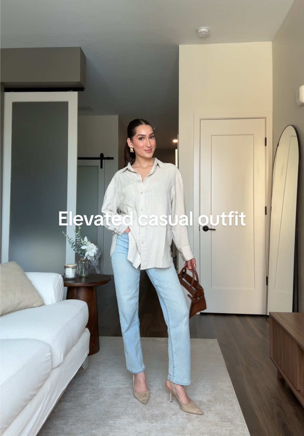 Elevated casual look 🤍 #OOTD #outfit #outfitinspo #outfitideas 