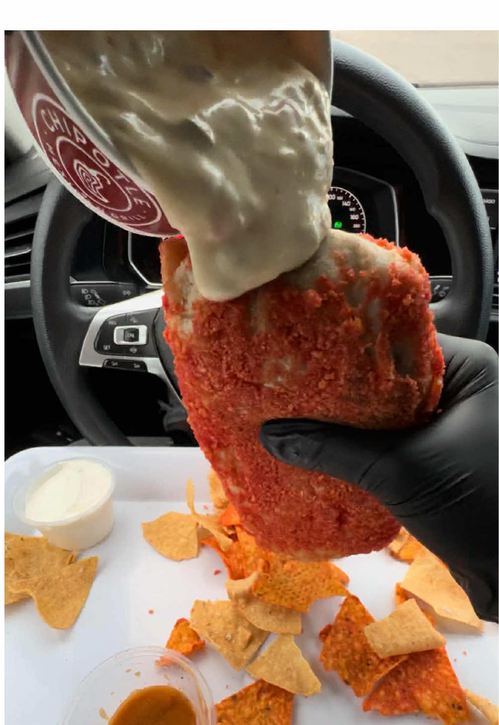 Hot cheetos burrito from chipotle 🌯🔥 #Foodie #mukbang #eatingshow #pov #fyp #usfoodtok moe eats #asmr #usa #canada @Chipotle 