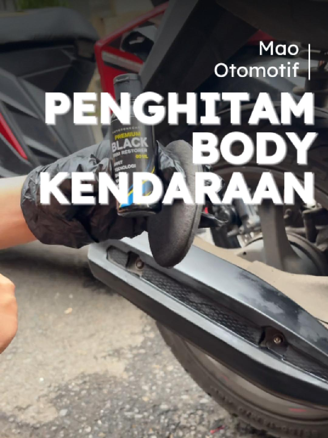 Motor mulus bukan sulap, cukup poles aja #penghitammotor #otomotif #penghitamkendaraan