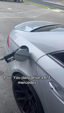 Gas prices are killing me😭 #cls63 #amg #mercedes #gas #v8 