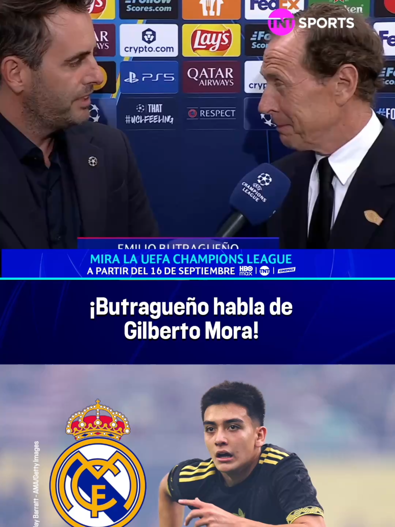 ¡Las palabras de Butragueño, a @emilianoraggi1, sobre #GilbertoMora y los rumores que lo ponen en #RealMadrid! 🇲🇽😱 #UCLdraw #TikTokDeportes #TNTSportsEnHBOMax