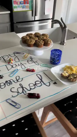 I’ve wanted to do this forever… can’t believe it’s official 🥹 #homeschool #homeschoolmom #momof3 #firstdayofschool 