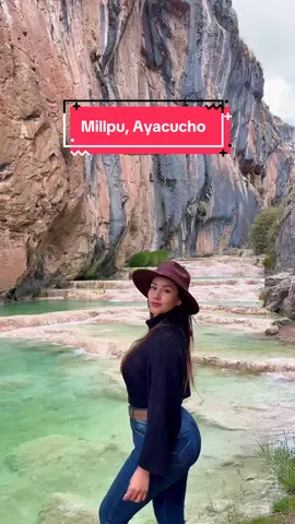 Conocían esta maravilla natural del Perú? 🇵🇪❤️ 📍Son las Aguas turquesas de Millpu y la entrada solo cuesta S/10 ✨ #ayacucho #millpu #aguasturquesasdeayacucho 