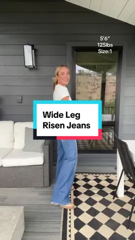 Loving these high waisted Risen jeans!💙 #risenjeans #highwaistedjeans #comfortablejeans #widelegjeans 