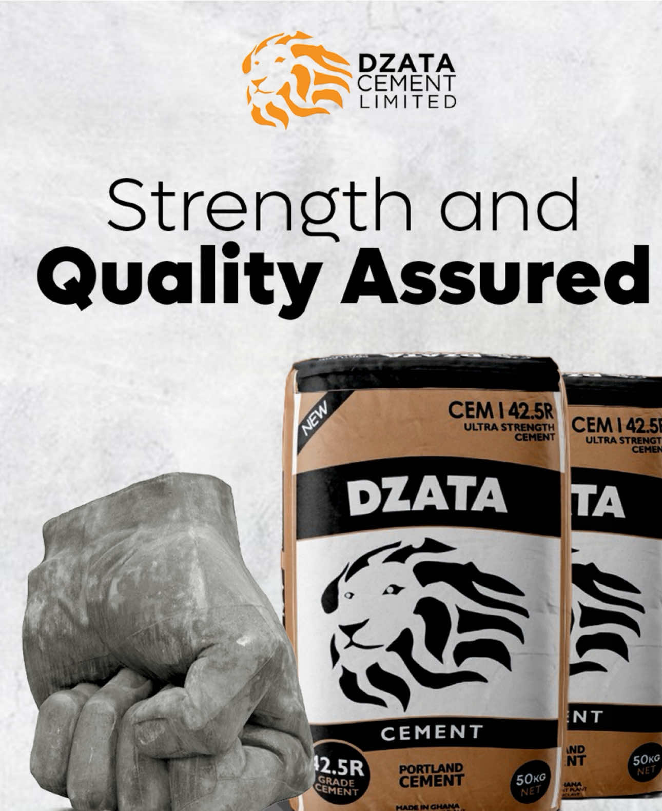 Real builders with real results. With Dzata Cement, no additives needed  just strength, speed, and reliability. #DzataCement #buildingforgenerations 
