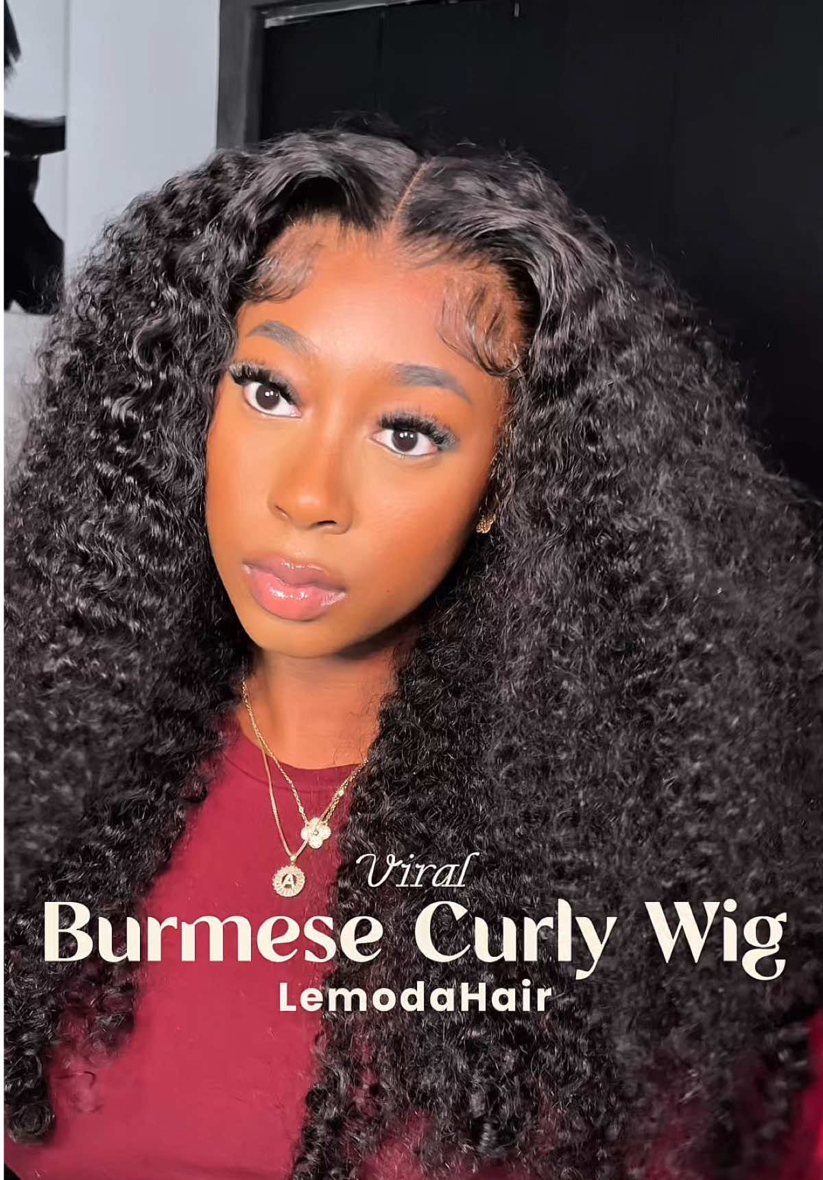 The only curly texture I’ll be wearing now😏💕😮‍💨    @Lemoda Hair Shop #lemodahair #burmesecurly #hdlace #tiktokshopbacktoschool #wiginfluencer 