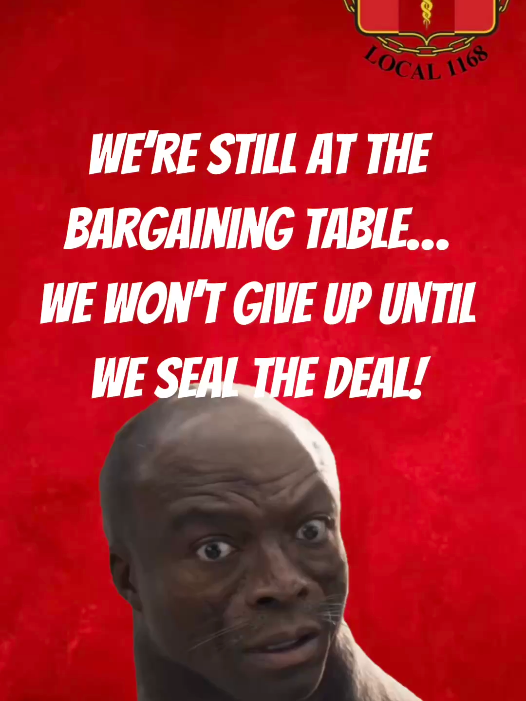 We're still at the tables with our Union Family at CHS bargainging the CBA.