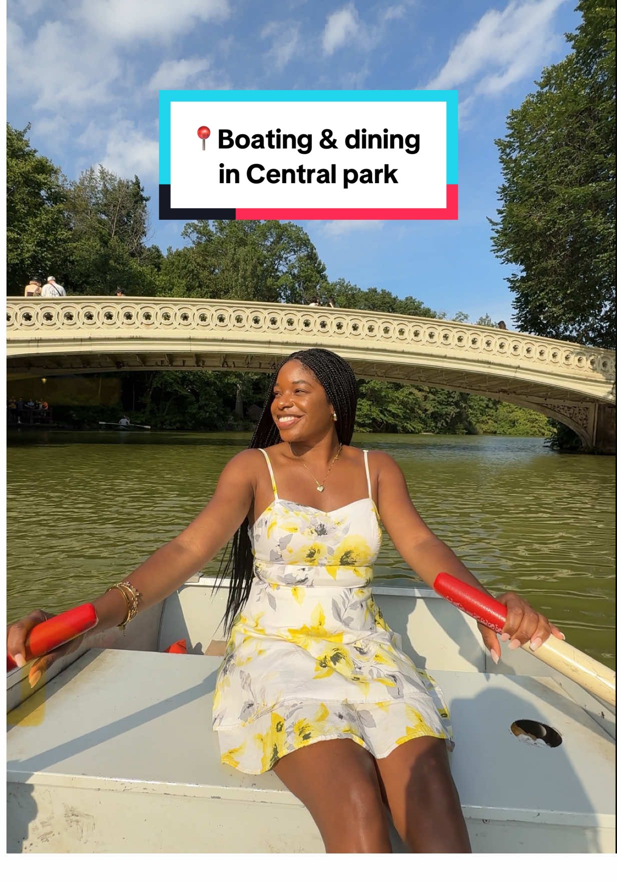 📍 @Central Park Boathouse ✨ Add this to your NYC bucket list!Start with a rowboat ride in Central Park starting at $25/hour and then head to the Boathouse for dinner + drinks by the water. 🌊🍸 What we ordered 👇 Yellowfin Tuna Tartare Parker House Rolls Ricotta Agnolotti Boathouse Clam Chowder Chocolate Mousse Everything was delicious and made the evening feel like a little vacation without leaving the city. 🤍 Boating is open until early November (weather permitting), so make sure you squeeze this in before the season ends. Tag your bestie and start planning your date! 🛶 #nyc #centralpark #fyp #thingstodoinnyc                #CapCut 