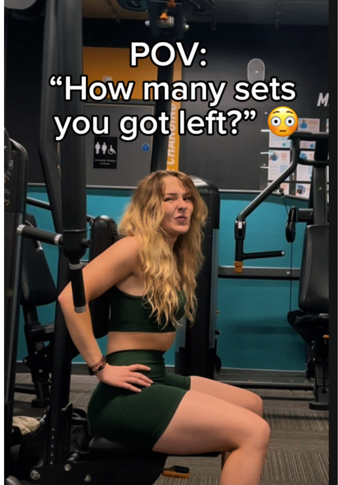 How many sets you got left?’ 😅 The most common gym question that feels scary when you’re new. Sometimes it’s tempting to just say ‘I’m done’ and run away 😂 But remember—you belong here. Take your time, finish your sets—this is your space too 💪✨    #Fitness #gymanxiety #beginnerfriendly #fitnessmotivation #gymfears  