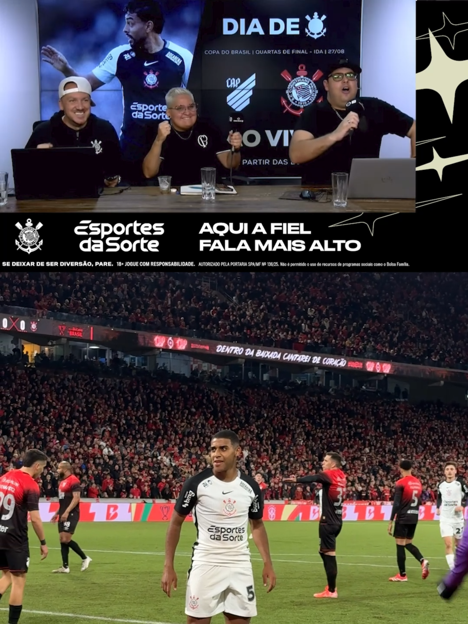 O gol de ontem é um oferecimento de Esportes da Sorte! 🖤🤍 Confira como foi a narração do Dia de Corinthians no tento do Gui Negão! ⚽️ Inscreva-se na Corinthians TV 👉🏽 www.youtube.com/@corinthians #VaiCorinthians #TikTokEsportes #TorcidaTikTok