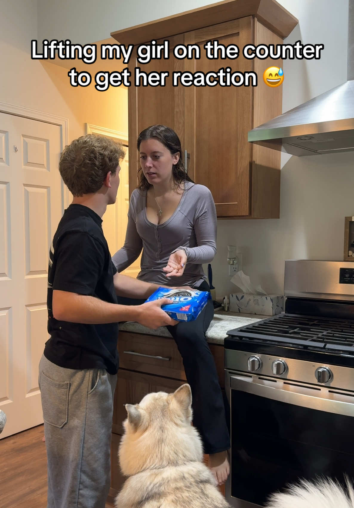 Just wanted some cookies 😂 #couple #Relationship #couplecomedy #fyp #lukeandalexis 