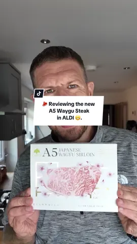 🥩 Reviewing the new A5 Waygu Steak in ALDI 😬. - Just £24.99 a pop 😳 and per 100g cooked 250 calories and 18g protein! - #steak #foodreview #weightloss #caloriecounting #diet