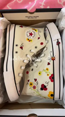 new shoes :3 !! #ladybug #ladybugconverse #converse #fallshoes #ladybugs 