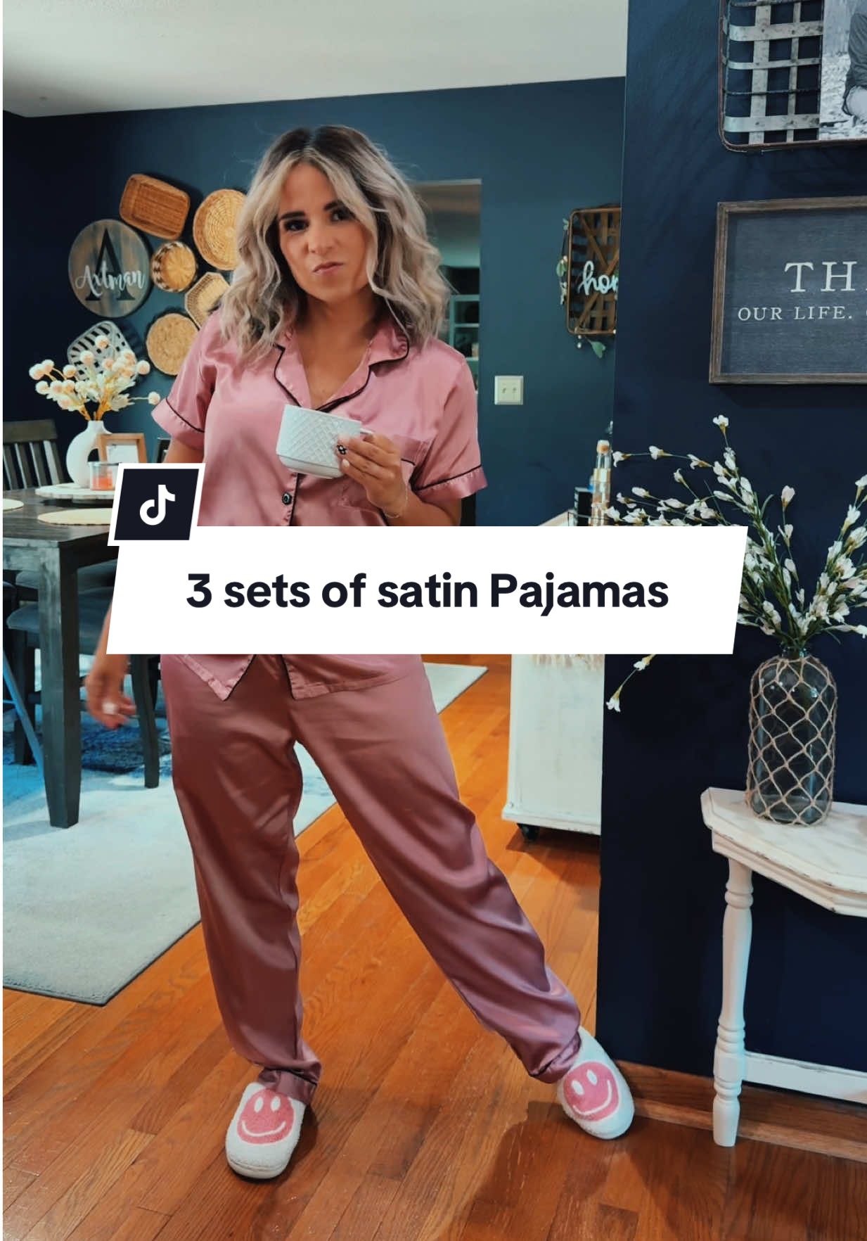 These are my most worn pajamas! They look expensive and they come in a 3 pack 👏🏽 #morning #mom #comfortable 