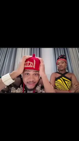 Bts of the movie a crown for two is up on our faves YouTube channel please go see it. Meanwhile Clinton can be a goofy head sometimes 😂😂#chinenyennebe #clintonjoshua 