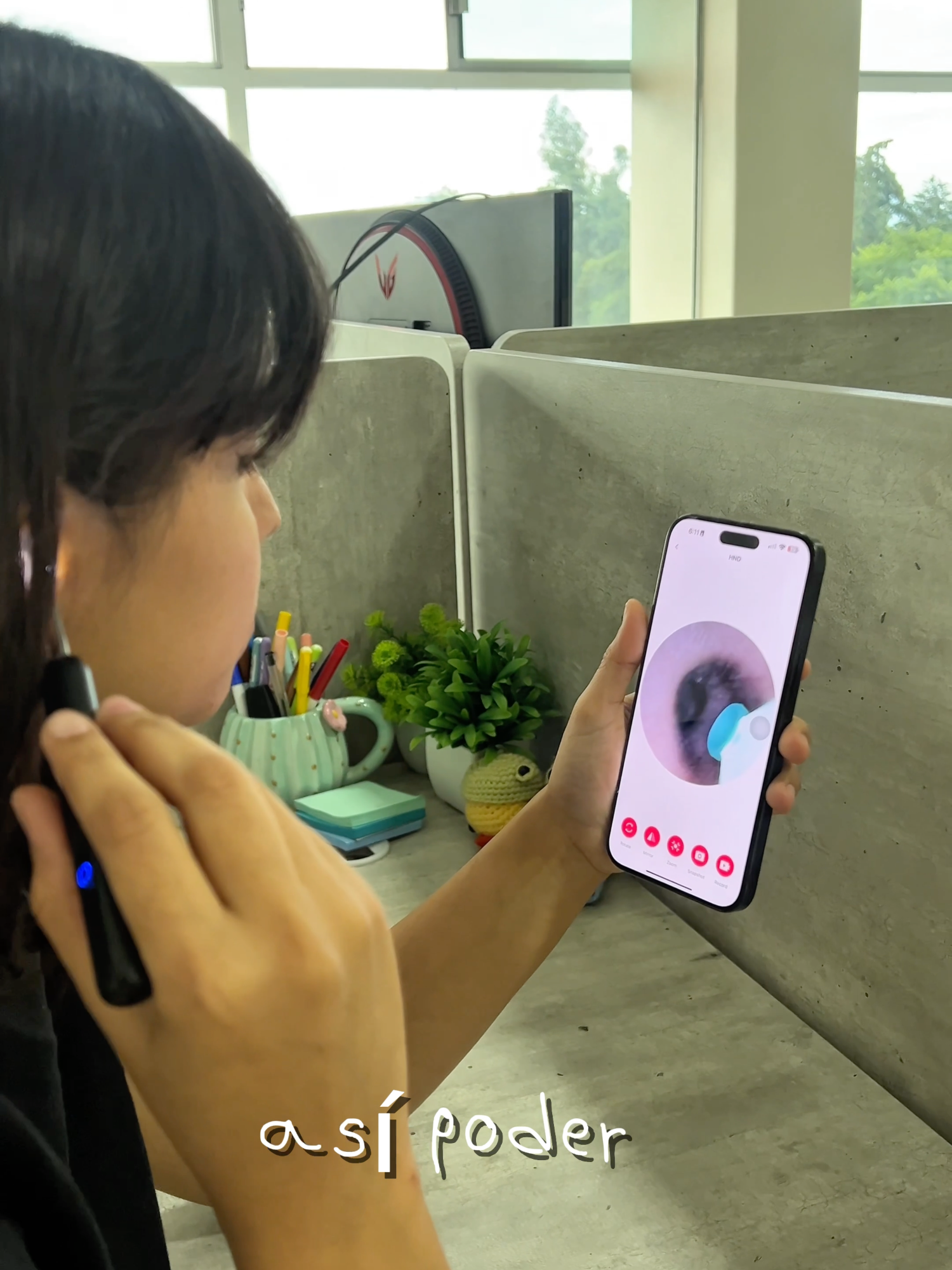asi Puedes ver que hay dentro de tu oido, asi oimpiarlo facil y sin lastimarte , lo encontre en tiktok shop y de super facil de usar asi podras limpiar los oidos de tu familia#tecnología #review #Home #cuidadopersonal #salud #oidostapados #limpiezaieza