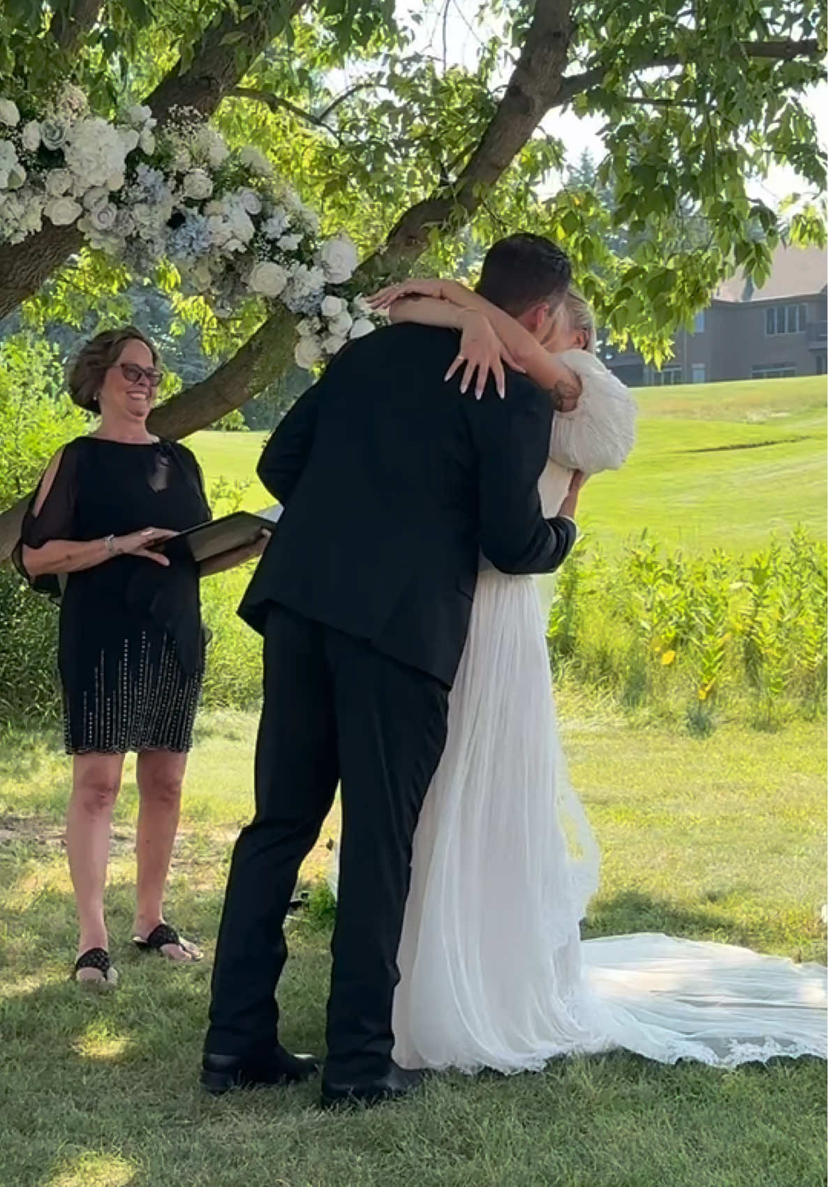 Some of the details from our backyard wedding ✨ wish I could have gotten videos of everything we did but it was such a magical day marrying my best friend! 💍 #weddingdiy #backyardwedding #farmwedding 