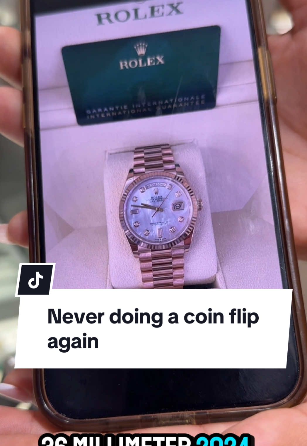 Maybe we should start rolling dice instead of flipping coins for watches 🤑 #rolex #watches #luxury 