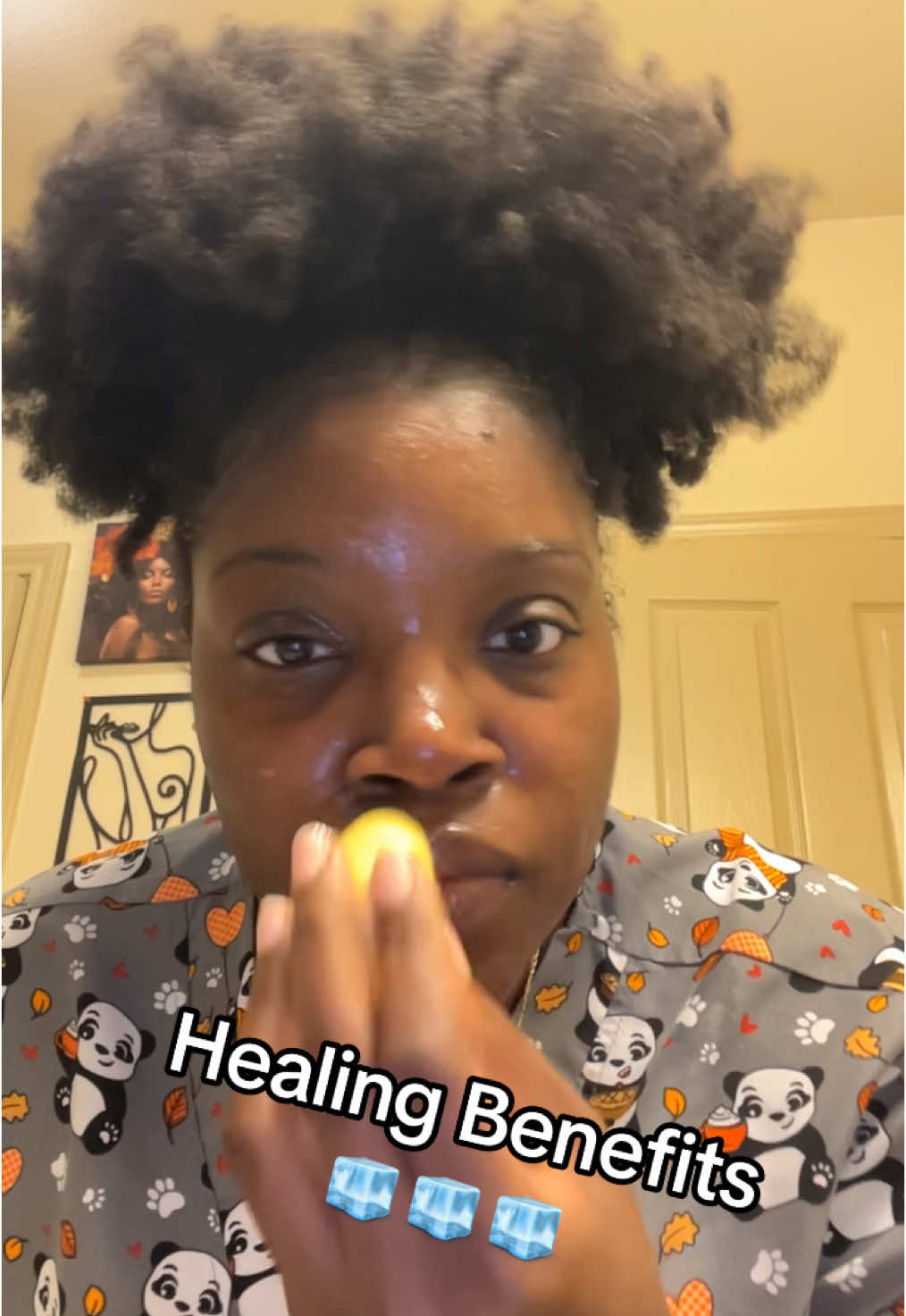 Ice cube on your face healing benefits 