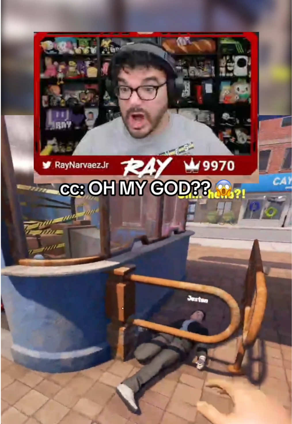 whoops sorry excuse us 😅 (Video: Waterpark Simulator) #raynarvaezjr #twitch #rayd #fyp #waterpark 
