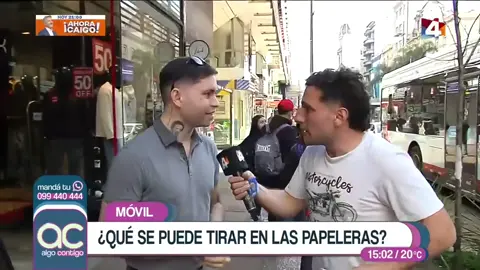 Hoy me entrevistaron en @canal4uy sobre la vuelta de las papeleras a Montevideo. 💬 Di mi opinión sobre por qué es importante tenerlas en la calle: ayudan a mantener la ciudad más limpia, evitan que la basura termine en el piso y hacen que todos podamos disfrutar de un entorno más cuidado. 🌍✨