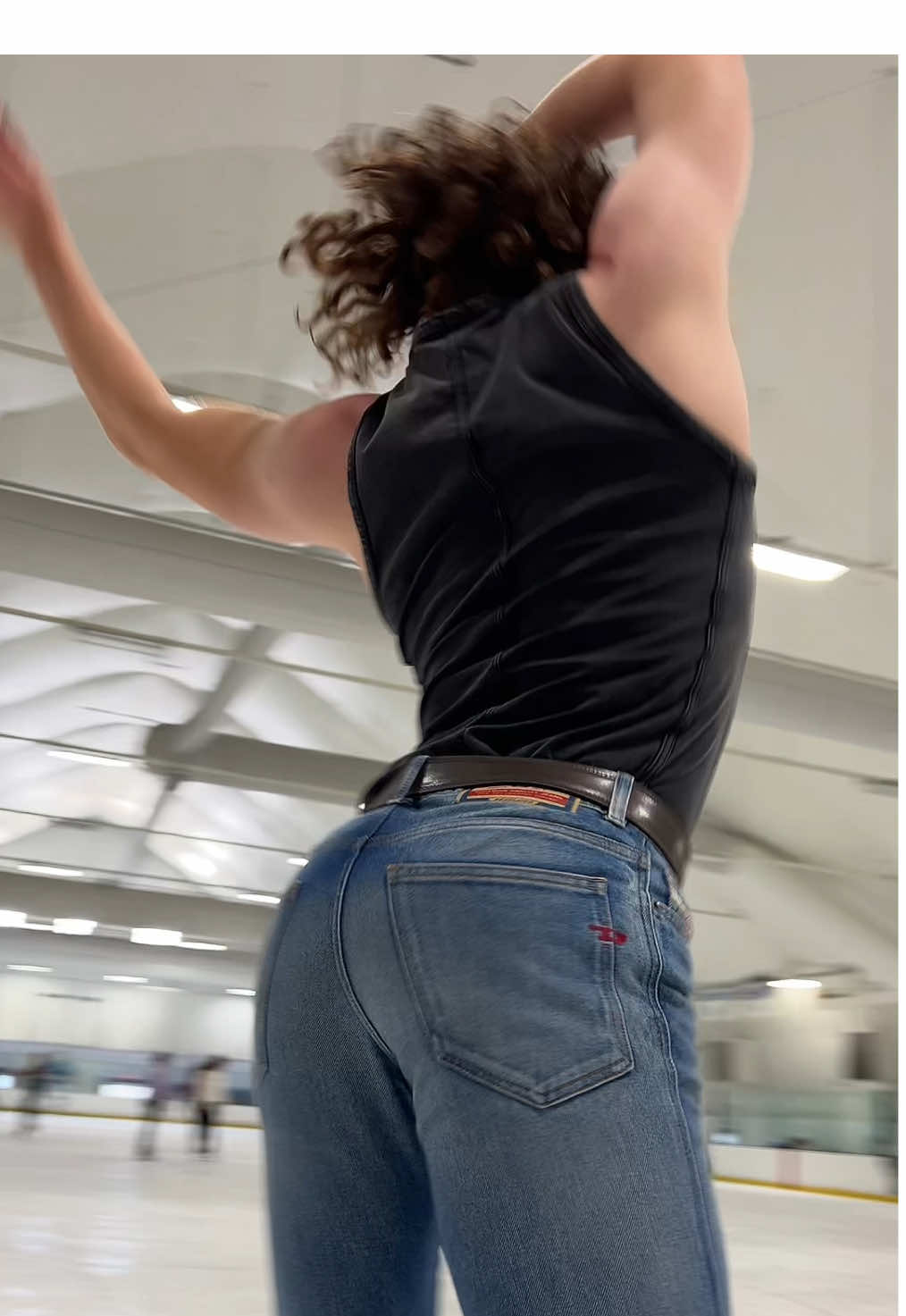 PLAY THAT FUNKY MUSIC WHITE BOY🕺🏻🪩⛸️ jeans: @Diesel #playthatfunkymusic #70s #disco #figureskater camera @shanooskii  