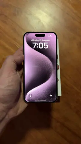 IPhone 15 PRO NATURAL TITANIUM🩶 #fyp #foryou #tierradelfuego 