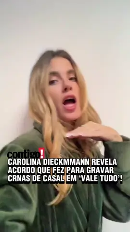 Após ser acusada de sair do personagem em ‘Vale Tudo’, Carolina Dieckmmann revelou acordo com Alexandre Nero. 📹: @loracarola #carolinadieckmmann #tocontigo #alexandrenero #valetudo 