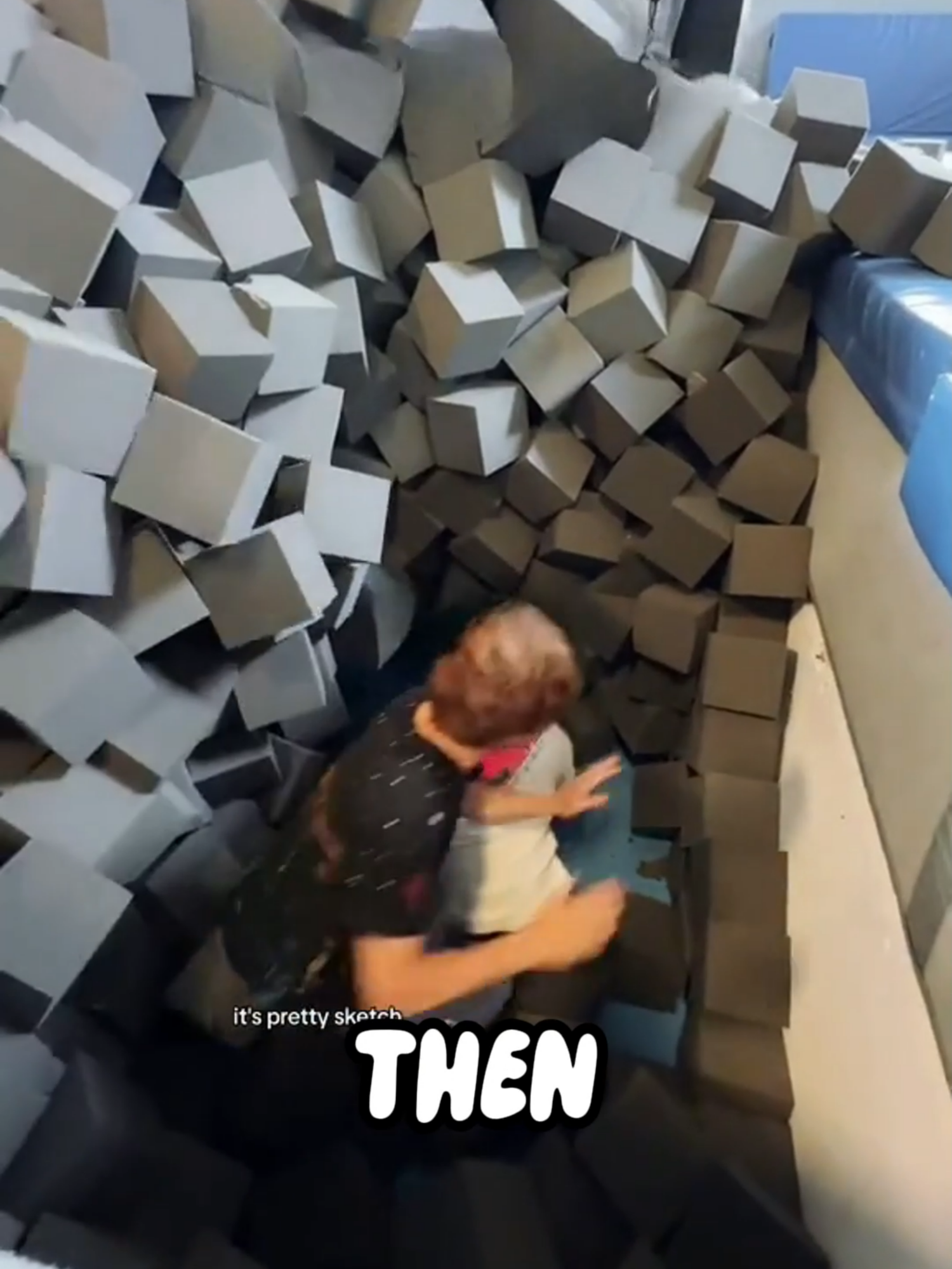 He Got Lost Inside a Foam Cave! CRED: ➦ @usskiandsnowboardteam  #funpark