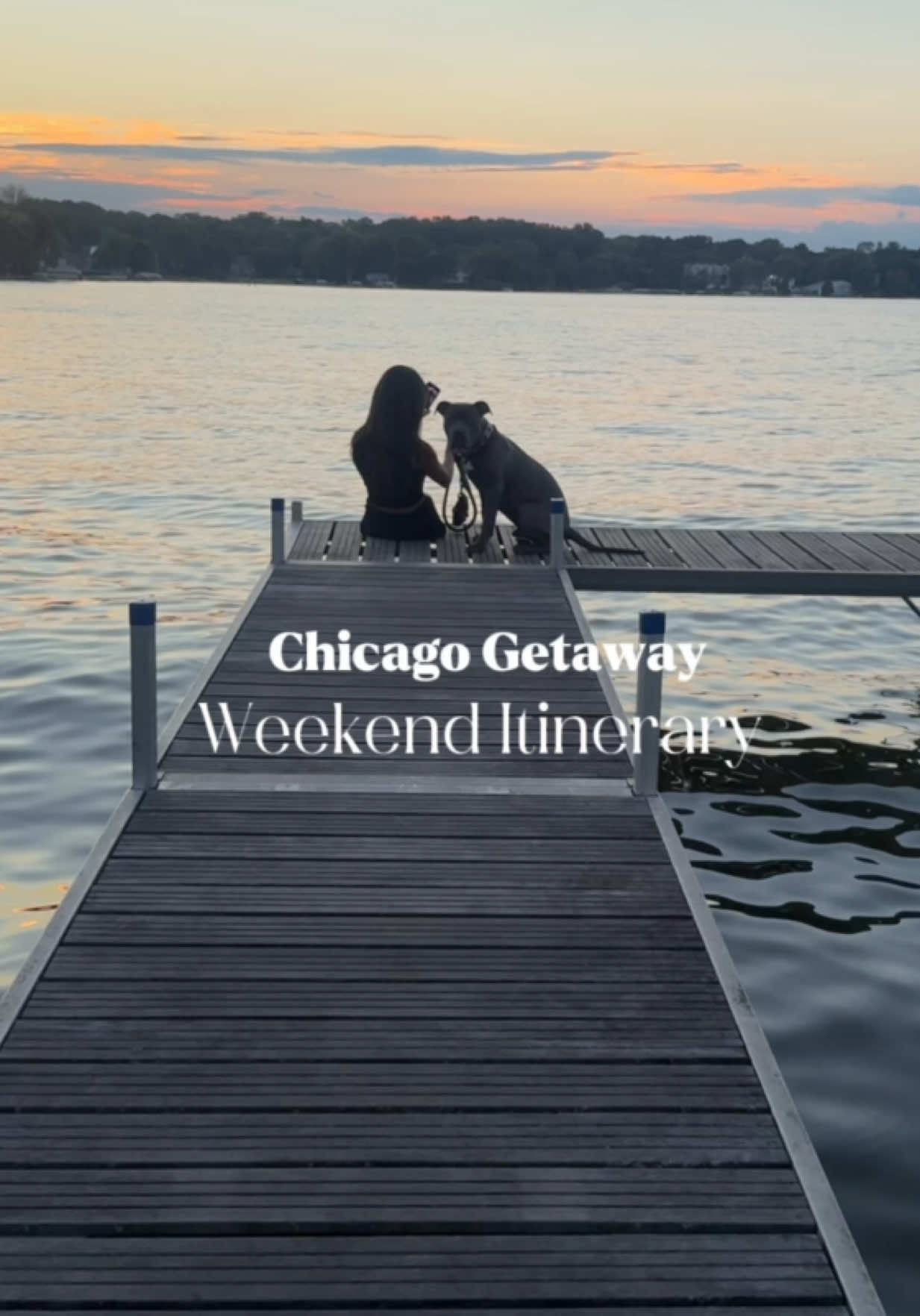 Chicago Getaway ✨ the perfect town to rent a lake house is only 1.5 hours away from the city! #chicagogetaway #chicago #getaway 