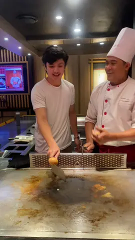 Bawal ituloy yang drawing mo, mayayari si Chef Jose 😂 @iblamejawie #teppanyaph #teppanyasmnorthedsa 