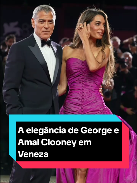 #GeorgeClooney e sua esposa, Amal Clooney fizeram uma entrada e tanto no Festival de Cinema de Veneza nesta quinta. (Vídeo: Getty Images) #venicefilmfestival 