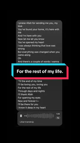 For the rest of my life❤️‍🩹. #maherzain #coversong #fortherestofmylife #foryou #coverlagu 